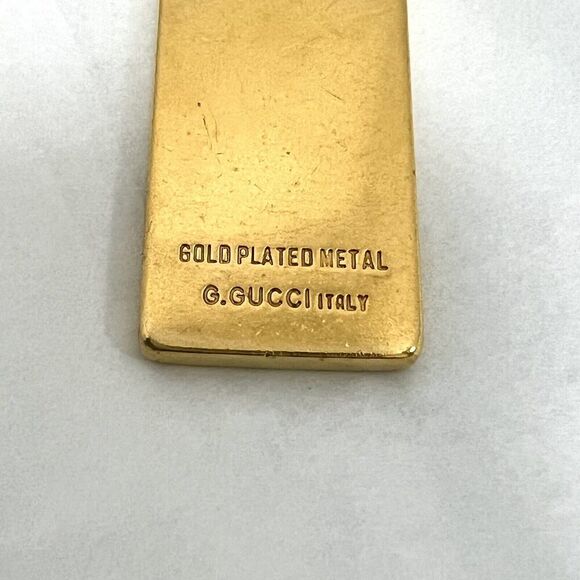 Gucci 1 Kilo Gold Plated Brass Key Chain Charm Vintage from 1980's Rare Genuine - Picture 5 of 8